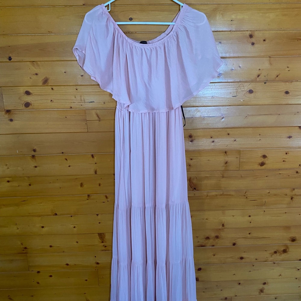 Pink maxi dress